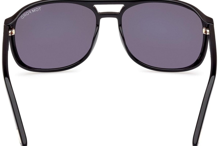 Sonnenbrille Tom Ford FT1022 01A Pilot Schwarz