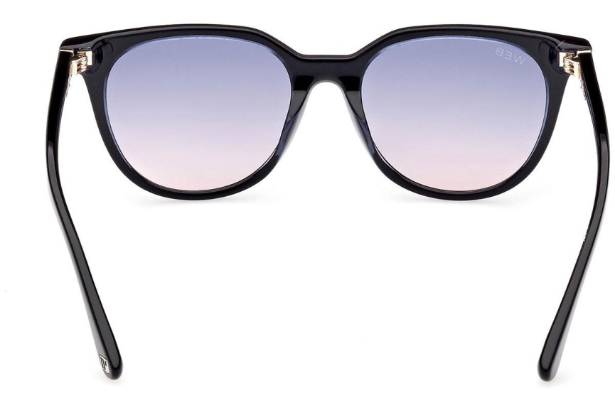 Sunglasses Web WE0347 01W Rund Schwarz