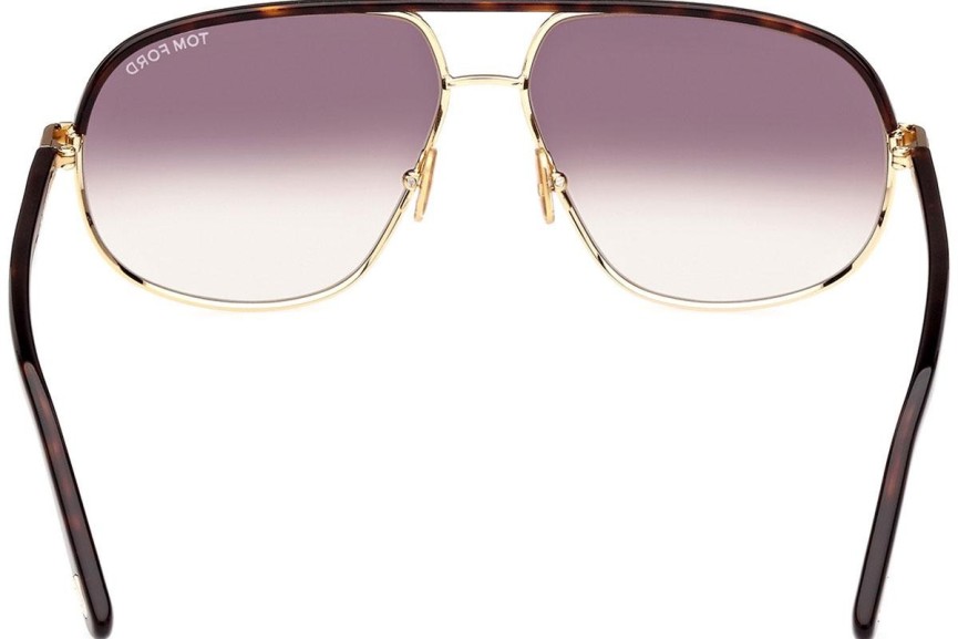 Sonnenbrille Tom Ford FT1019 30F Pilot Havanna