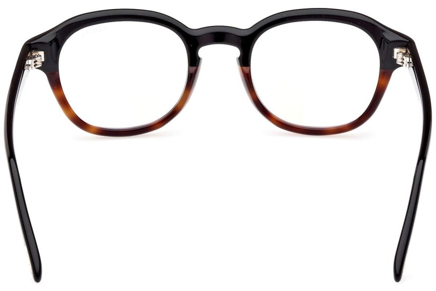 Glasses Tom Ford FT5871-B 005 Rund Havanna