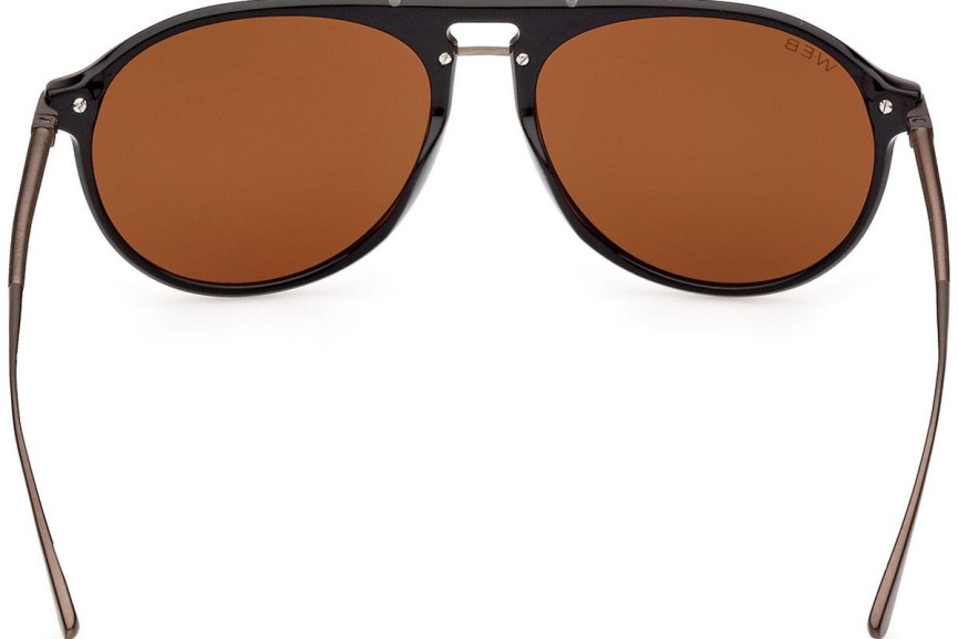 Sunglasses Web WE0345 01E Pilot Schwarz