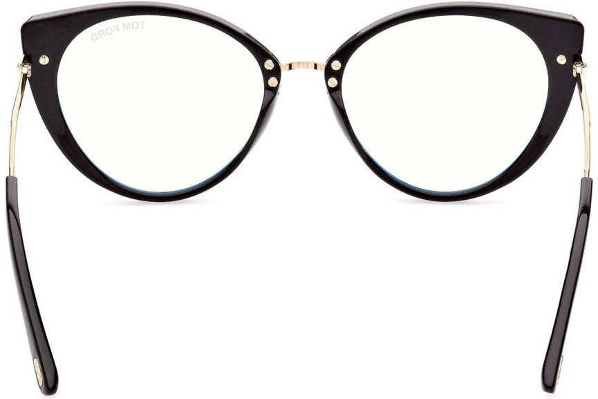 Glasses Tom Ford FT5815-B 001 Cat Eye Schwarz