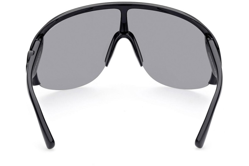 Sonnenbrille Moncler ML0202 01A Monoscheibe | Shield Schwarz