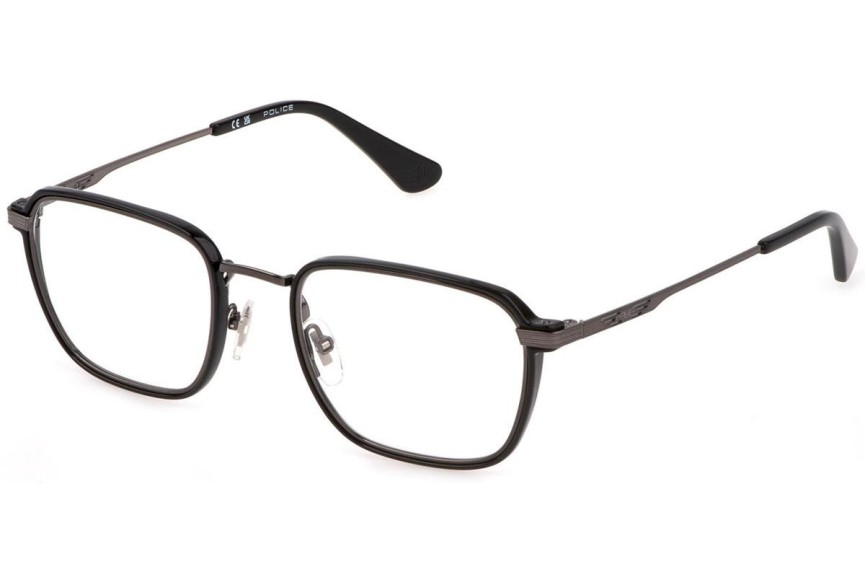 Glasses Police Code 6 VPLG76 568Y Rechteck Grau