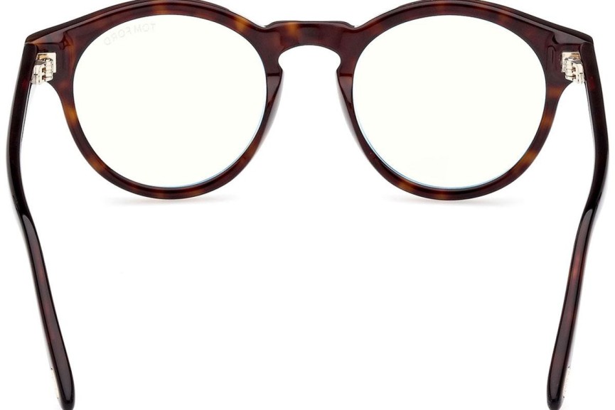 Glasses Tom Ford FT5887-B 052 Rund Havanna