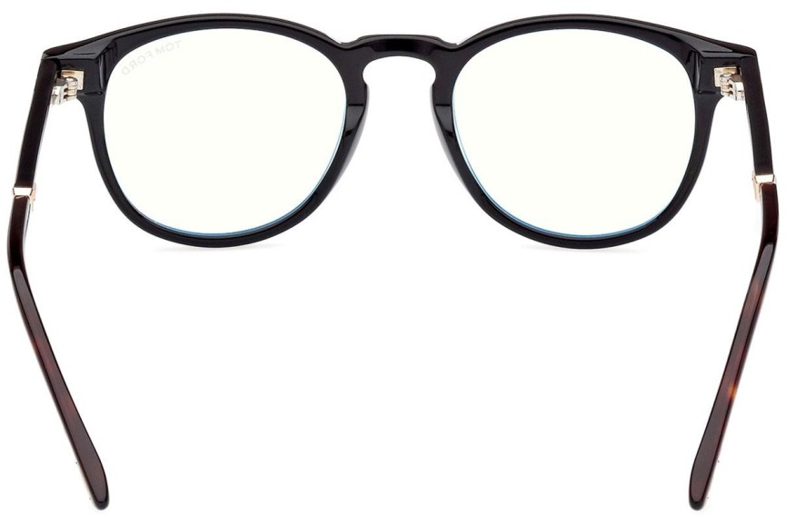 Brillen Tom Ford FT5891-B 005 Rund Schwarz