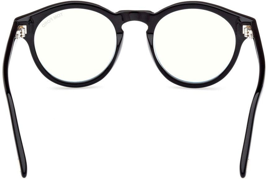 Brillen Tom Ford FT5887-B 001 Rund Schwarz