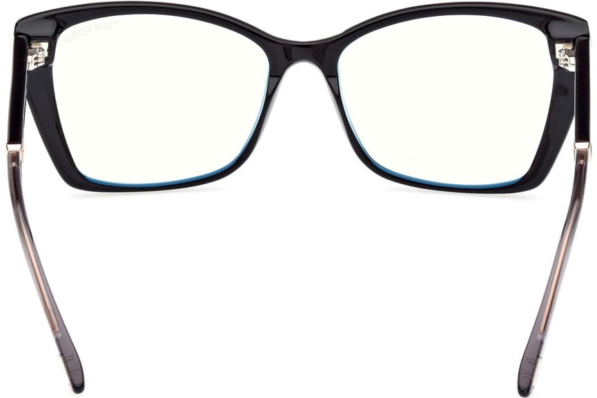 Glasses Tom Ford FT5893-B 001 Cat Eye Schwarz