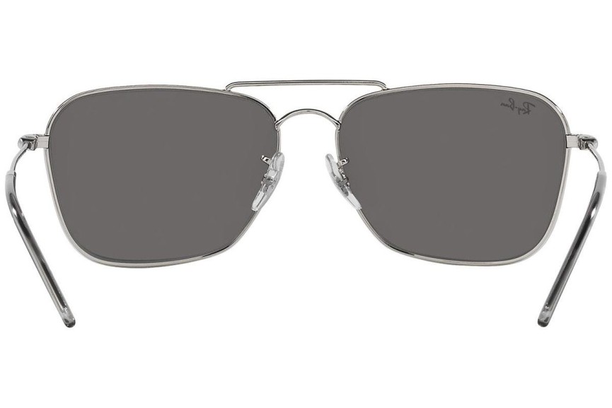 Sonnenbrille Ray-Ban Caravan Reverse RBR0102S 003/GS Rechteck Silber