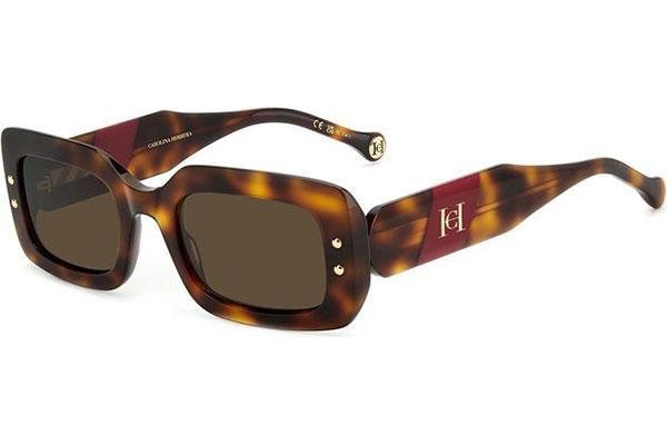 Sunglasses Carolina Herrera HER0187/S O63/70 Rechteck Havanna