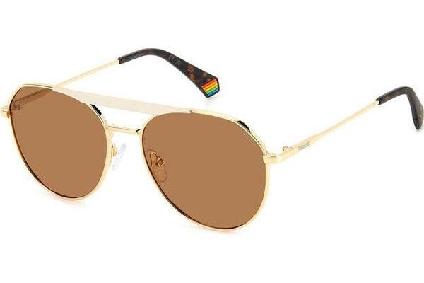 Sonnenbrille Polaroid PLD6211/S/X B4E/SP Polarized Pilot Gold