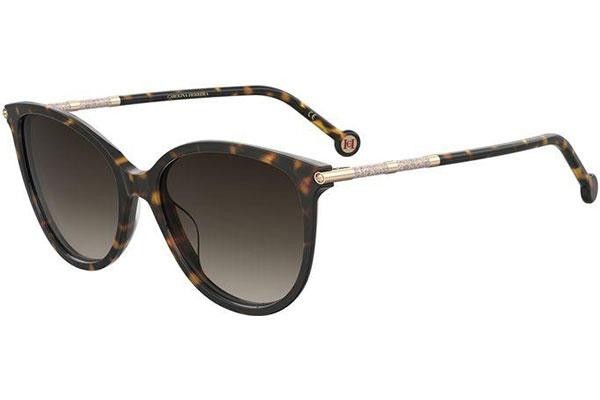 Sonnenbrille Carolina Herrera HER0189/G/S 2IK/HA Rund Havanna