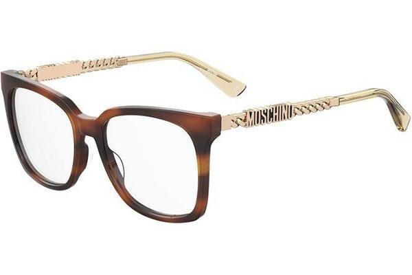 Glasses Moschino MOS627 05L Quadratisch Havanna