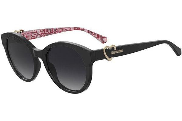 Sonnenbrille Love Moschino MOL068/S 807/9O Oval Schwarz