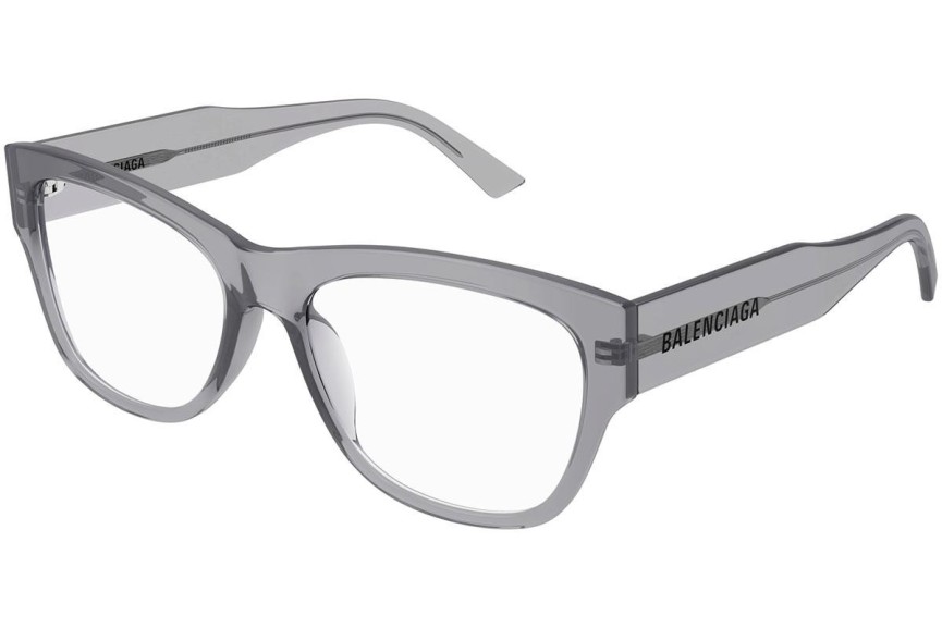 Glasses Balenciaga BB0309O 005 Rechteck Grau