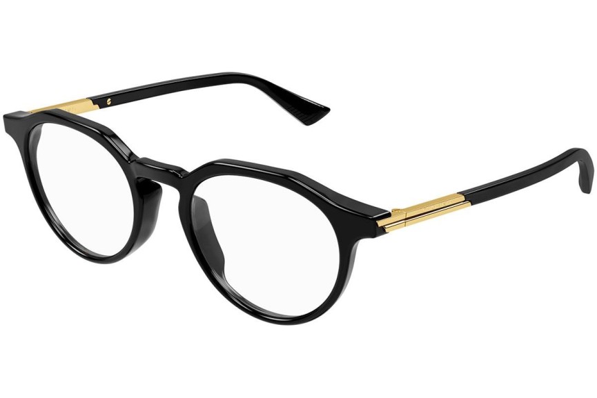 Glasses Bottega Veneta BV1263O 001 Rund Schwarz