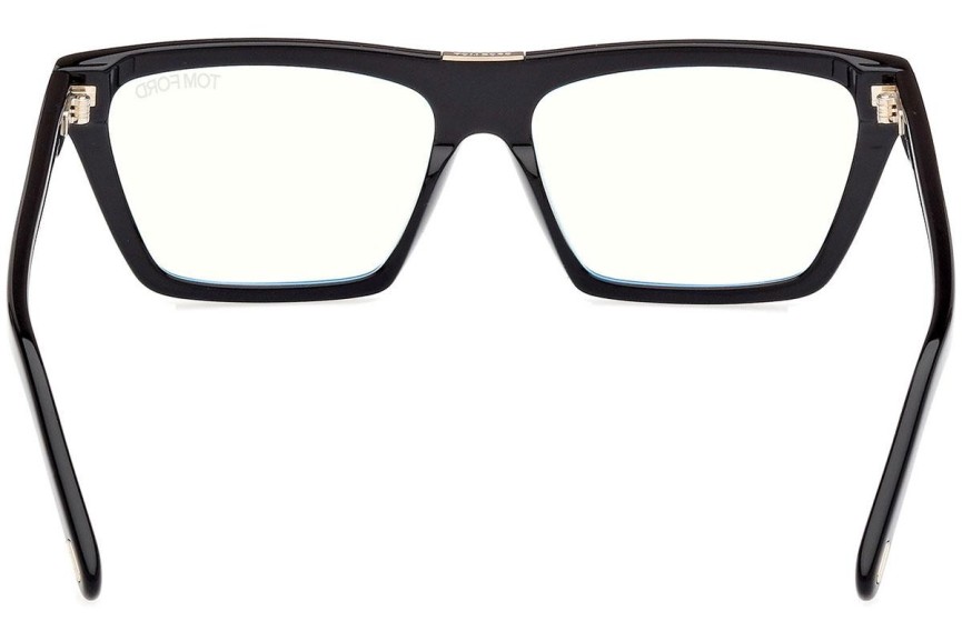 Brillen Tom Ford FT5912-B 001 Quadratisch Schwarz