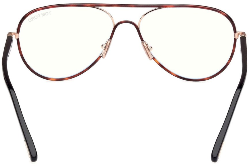 Glasses Tom Ford FT5897-B 053 Pilot Havanna