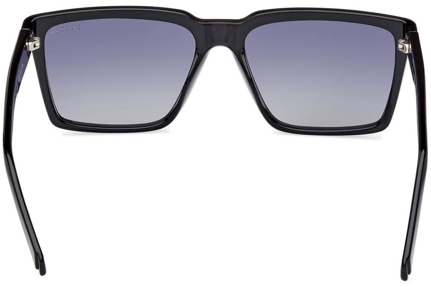 Sonnenbrille Guess GU00084 01D Polarized Quadratisch Schwarz