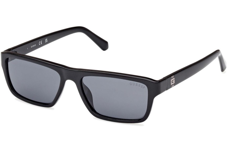 Sunglasses Guess GU00085 01D Polarized Rechteck Schwarz