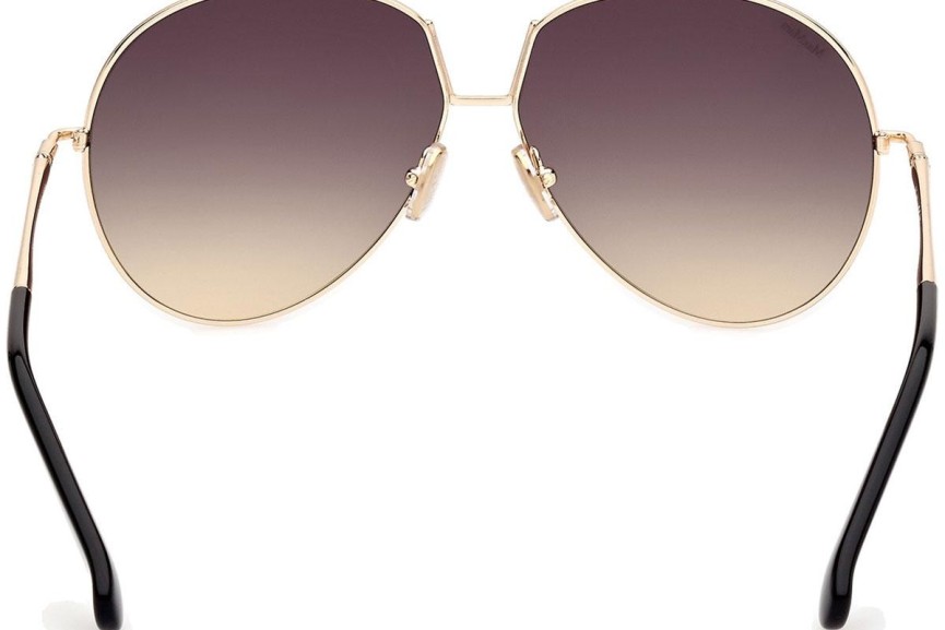 Sunglasses Max Mara Design8 MM0081 32B Rund Gold