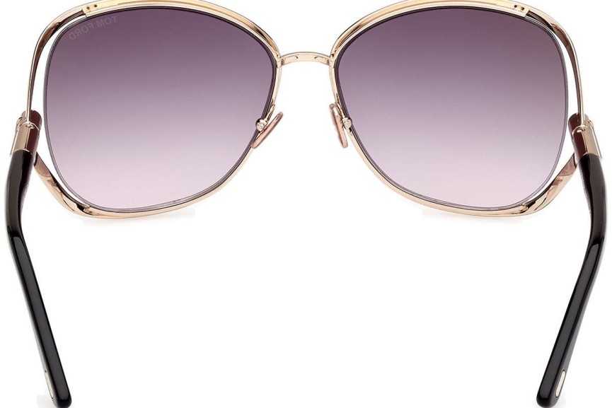 Sonnenbrille Tom Ford Marta FT1091 28B Rund Gold