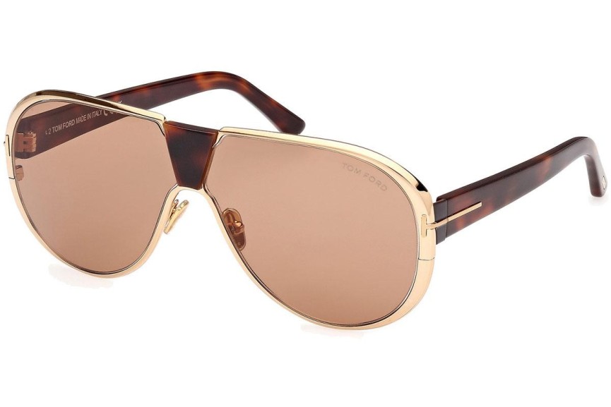 Sonnenbrille Tom Ford Vincenzo FT1072 30E Pilot Gold