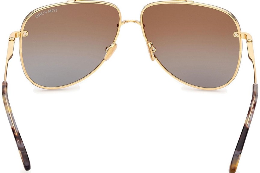 Sunglasses Tom Ford Leon FT1071 30F Pilot Gold