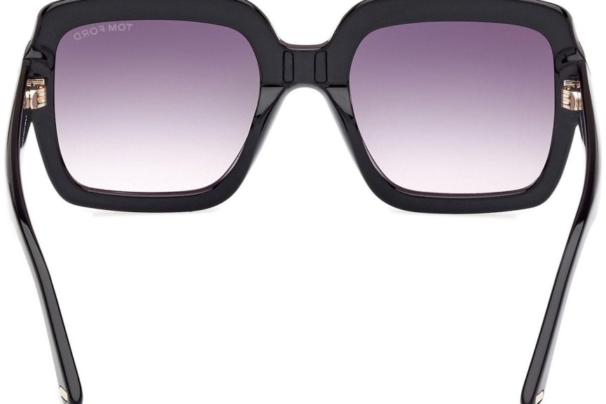 Sunglasses Tom Ford Kaya FT1082 01B Quadratisch Schwarz