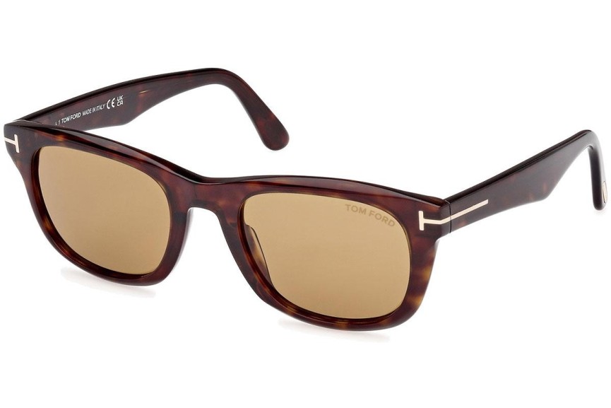 Sonnenbrille Tom Ford Kendel FT1076 52E Quadratisch Havanna