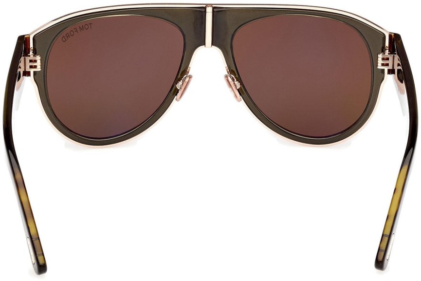 Sonnenbrille Tom Ford Lyle-02 FT1074 51J Pilot Braun