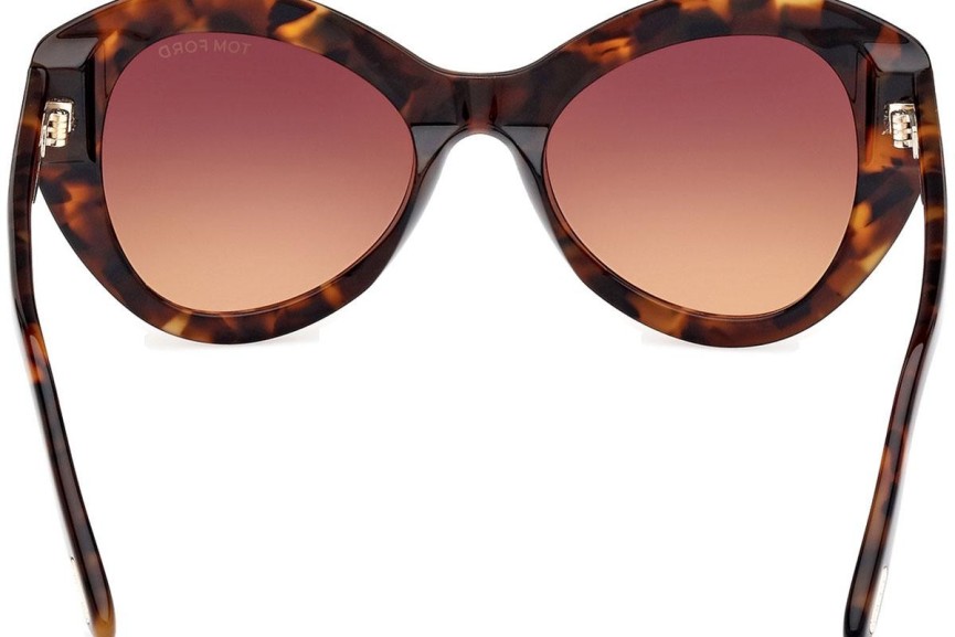 Sunglasses Tom Ford Guinevere FT1084 52F Cat Eye Havanna