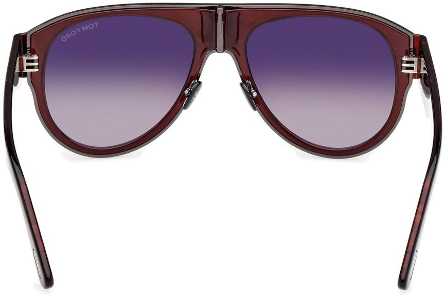 Sonnenbrille Tom Ford Lyle-02 FT1074 48T Pilot Braun