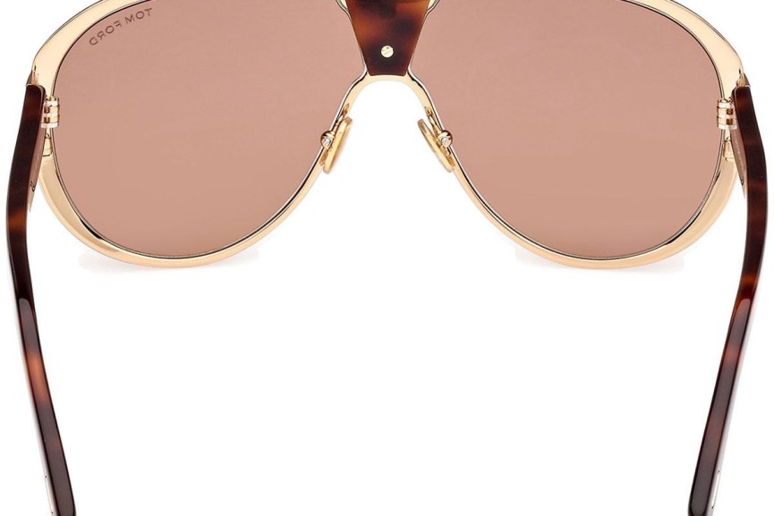 Sonnenbrille Tom Ford Vincenzo FT1072 30E Pilot Gold