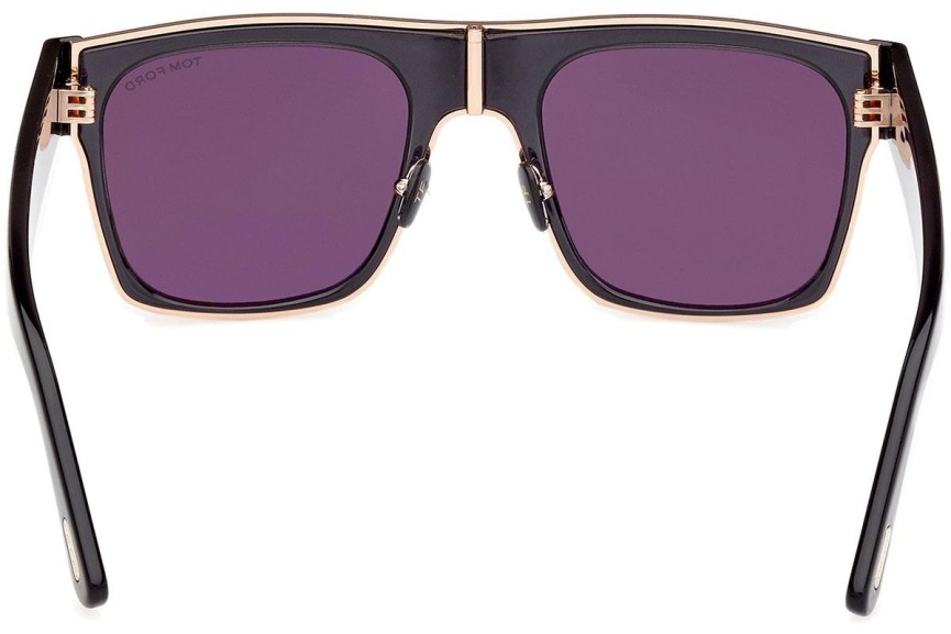 Sonnenbrille Tom Ford Edwin FT1073 01A Quadratisch Schwarz