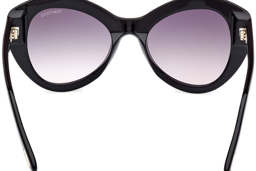 Sonnenbrille Tom Ford Guinevere FT1084 01B Cat Eye Schwarz