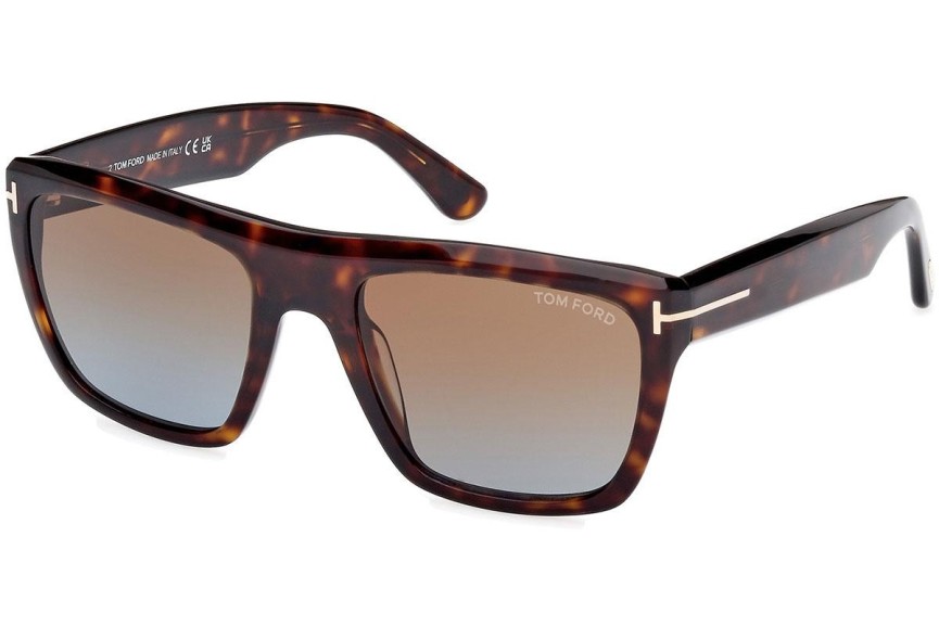 Sonnenbrille Tom Ford Alberto FT1077 52F Quadratisch Havanna