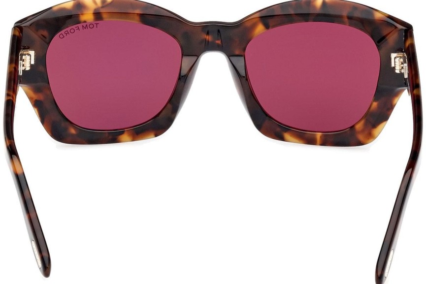 Sunglasses Tom Ford Guilliana FT1083 52T Quadratisch Havanna