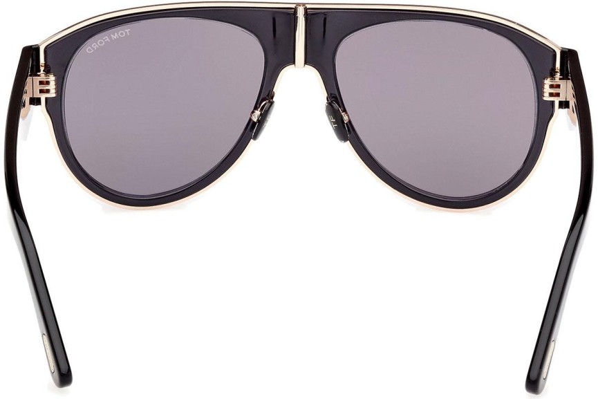 Sonnenbrille Tom Ford Lyle-02 FT1074 01C Pilot Schwarz