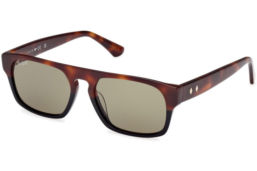 Sonnenbrille Web WE0359 56N Quadratisch Havanna