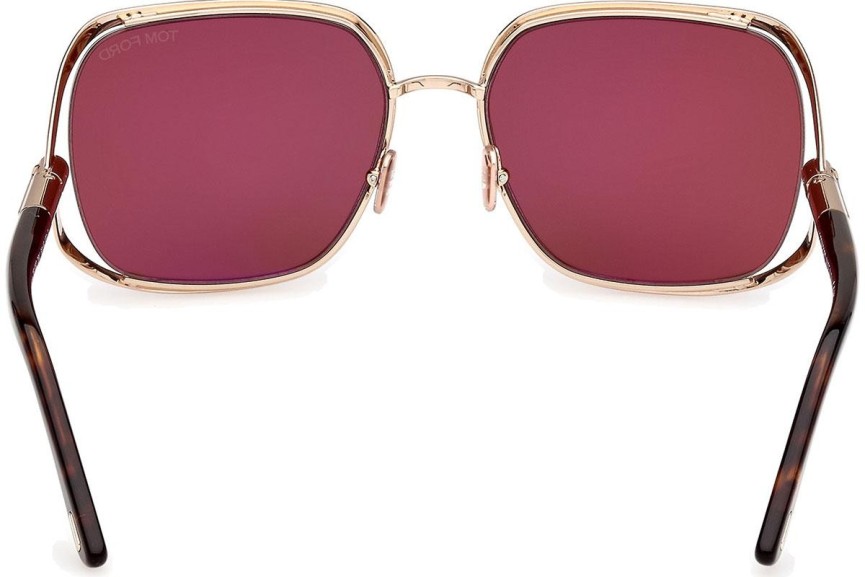 Sunglasses Tom Ford Goldie FT1092 28U Quadratisch Gold