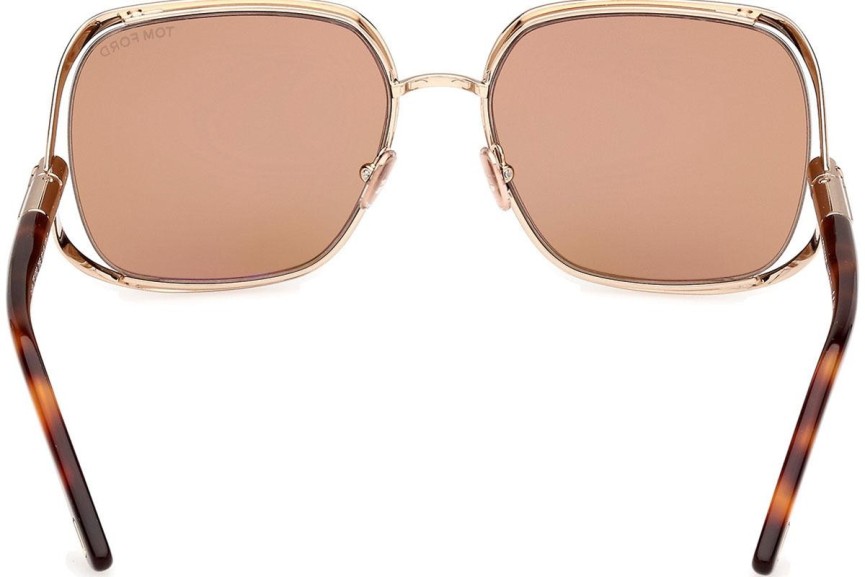 Sonnenbrille Tom Ford Goldie FT1092 28E Quadratisch Gold