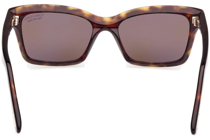 Sonnenbrille Tom Ford Mikel FT1085 52H Polarized Quadratisch Havanna