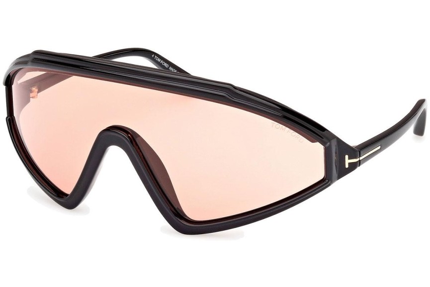 Sunglasses Tom Ford Lorna FT1121 01E Monoscheibe | Shield Schwarz