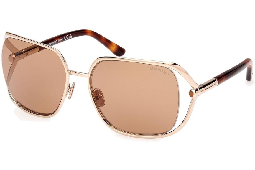 Sonnenbrille Tom Ford Goldie FT1092 28E Quadratisch Gold