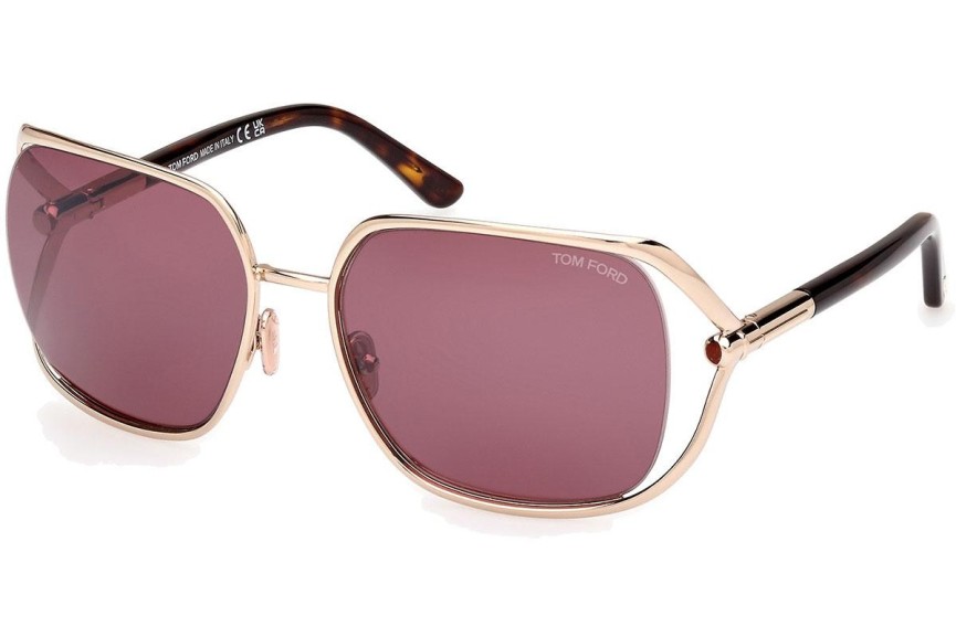 Sunglasses Tom Ford Goldie FT1092 28U Quadratisch Gold