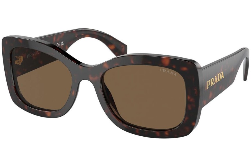 Sonnenbrille Prada PRA08S 16N5Y1 Quadratisch Braun