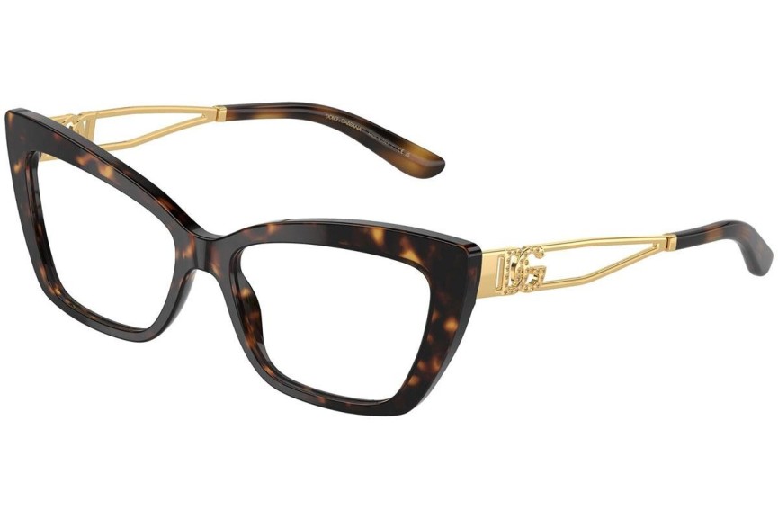 Brillen Dolce & Gabbana DG3375B 502 Cat Eye Havanna