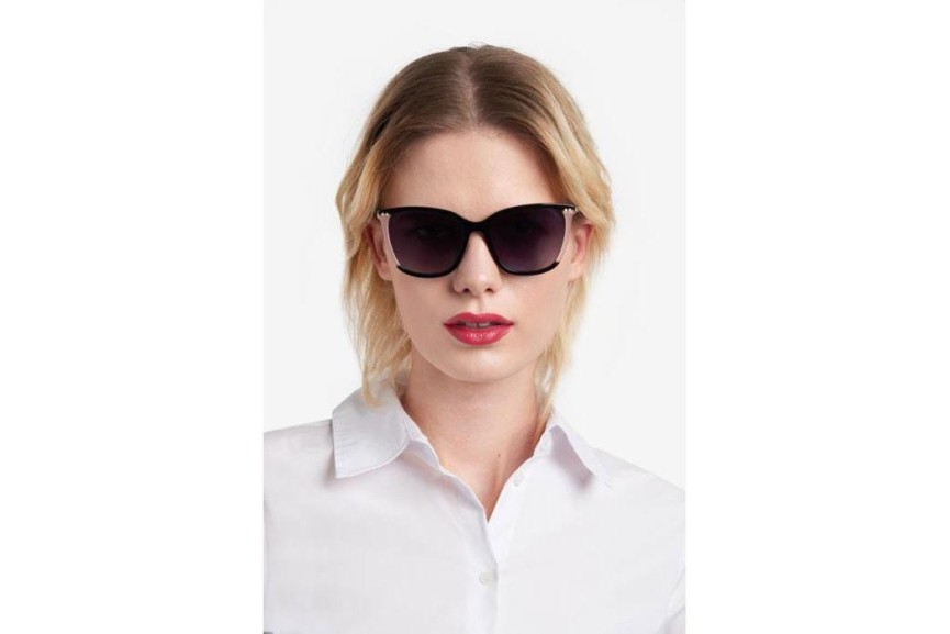 Sunglasses Carolina Herrera HER0245/S 3H2/9O Quadratisch Schwarz