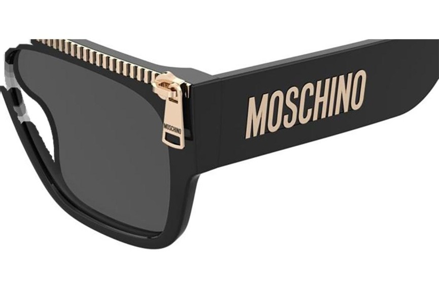 Sunglasses Moschino MOS165/S 807/IR Flat Top Schwarz